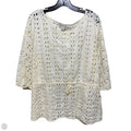 Eyelet Top Short Sleeve By Coldwater Creek In Cream, Size: 2x