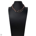 Faceted Tourmaline, Spinel & Pearl Layered Necklace With Sterling Silver Clasp