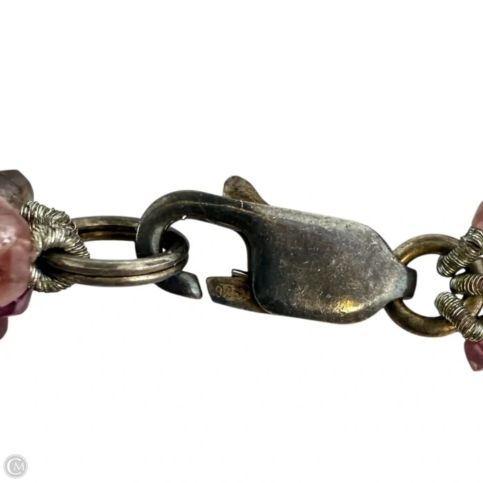 Faceted Tourmaline, Spinel & Pearl Layered Necklace With Sterling Silver Clasp