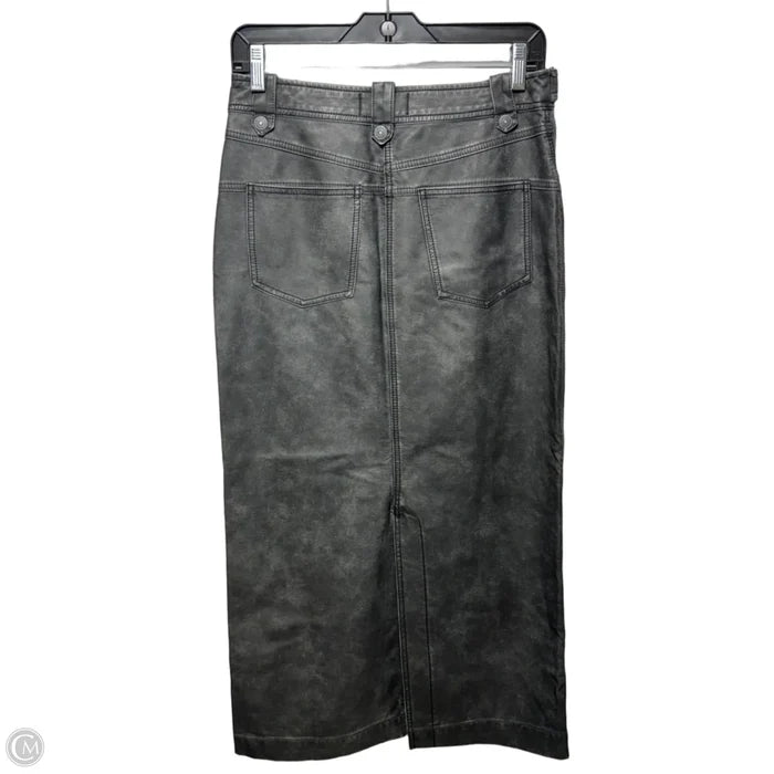 Faux Leather Skirt Maxi By We The Free In Grey, Size: 2
