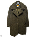 Faux Sherpa Coat By C And C In Green-Brown, Size: M
