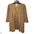 Faux Suede Coat By Chicos In Tan, Size: S