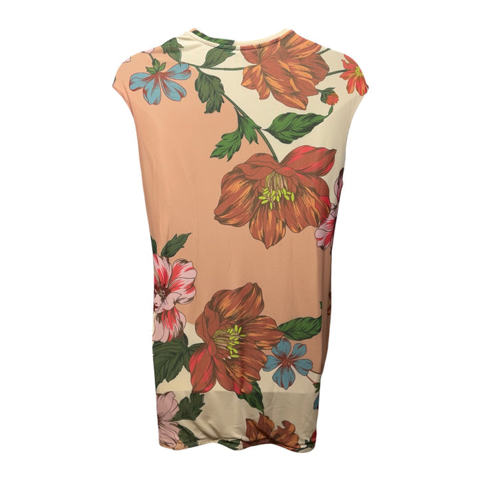 Fitted Mesh Mini Dress By AFRM In Nude Block Floral, Size: 3x