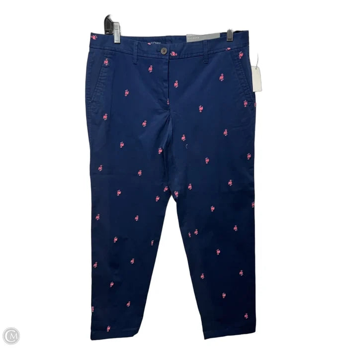 Flamingo Relaxed Chino Pants By Talbots In Navy, Size: 6p