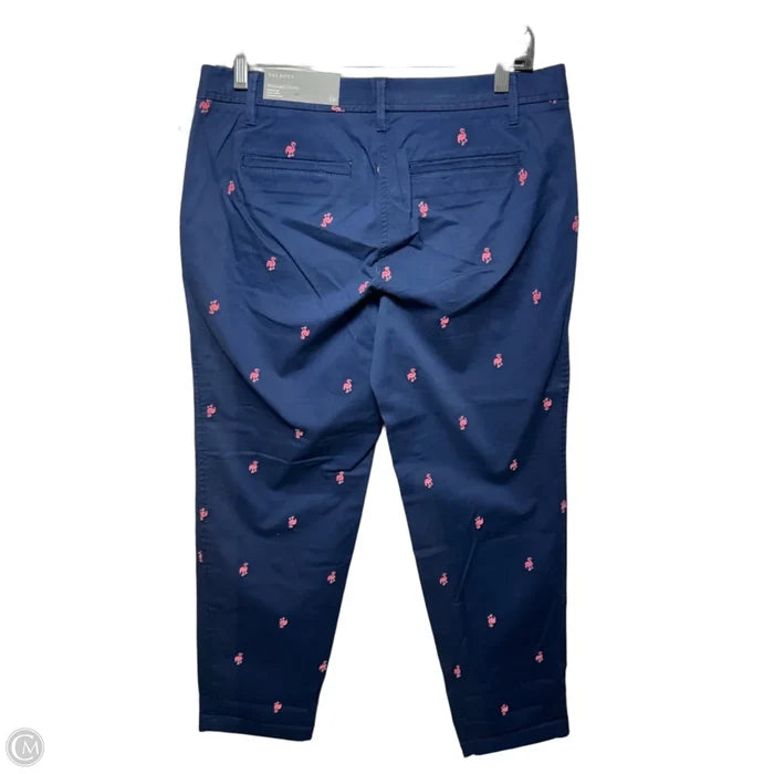 Flamingo Relaxed Chino Pants By Talbots In Navy, Size: 6p