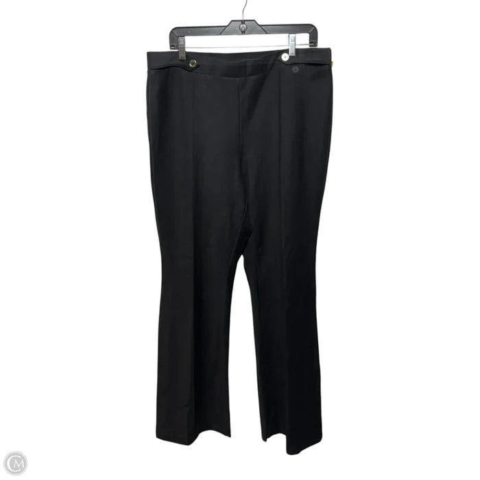 Flare Pull-On High-Rise Pants Dress By Michael By Michael Kors In Black, Size: Xl