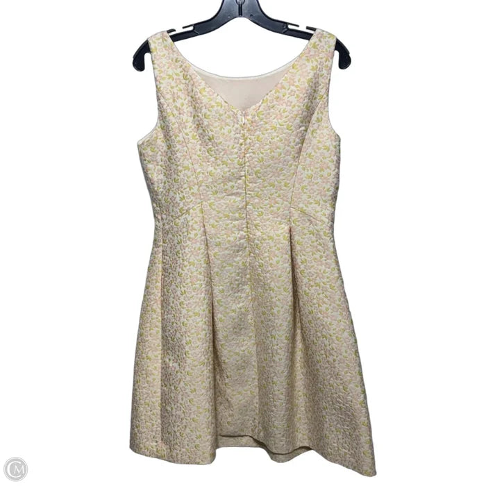 Floral Jacquard Fit & Flare Dress Designer By Brooks Brothers In Floral Print, Size: 8