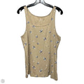 Floral Tank Top By Gap In Tan, Size: Xxl