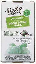 FOOD SCRAP BAG FIELD DAY 3 GAL   '042563606695
