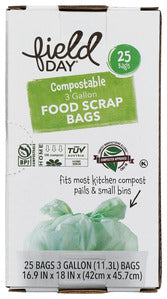FOOD SCRAP BAG FIELD DAY 3 GAL   '042563606695
