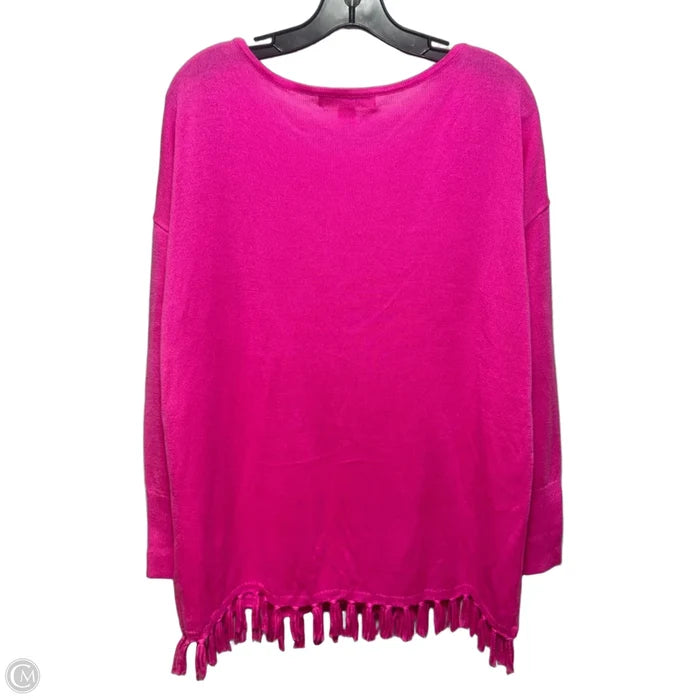 Fringe Sweater Designer By Lilly Pulitzer In Pink, Size: L