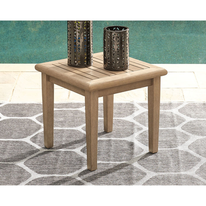 Gerianne Outdoor Square End Table