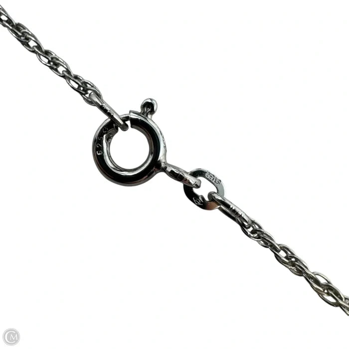 Glass Pendant Necklace Sterling Silver