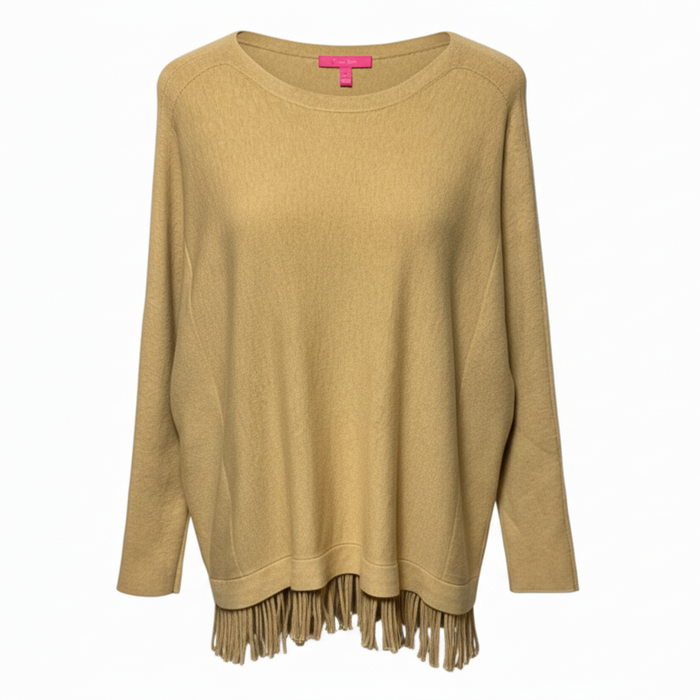 Glenda Sweater Designer By Lilly Pulitzer In Heathered Sand Bar, Size: L