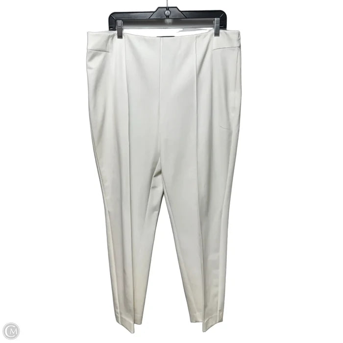 Gramercy Pants Designer By Lafayette 148 In White, Size: 16
