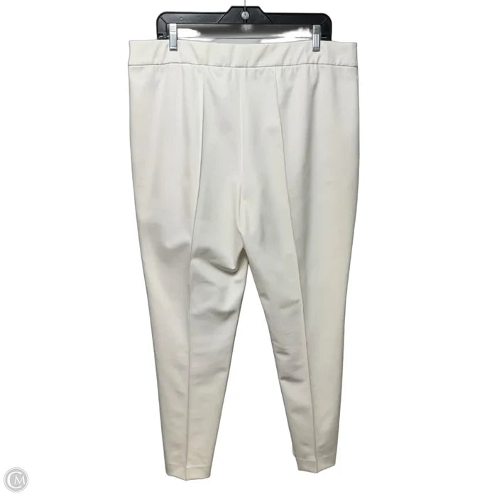 Gramercy Pants Designer By Lafayette 148 In White, Size: 16