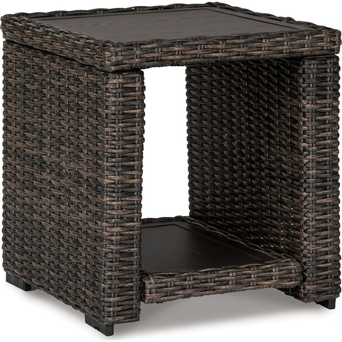 Grasson Lane Outdoor Square End Table