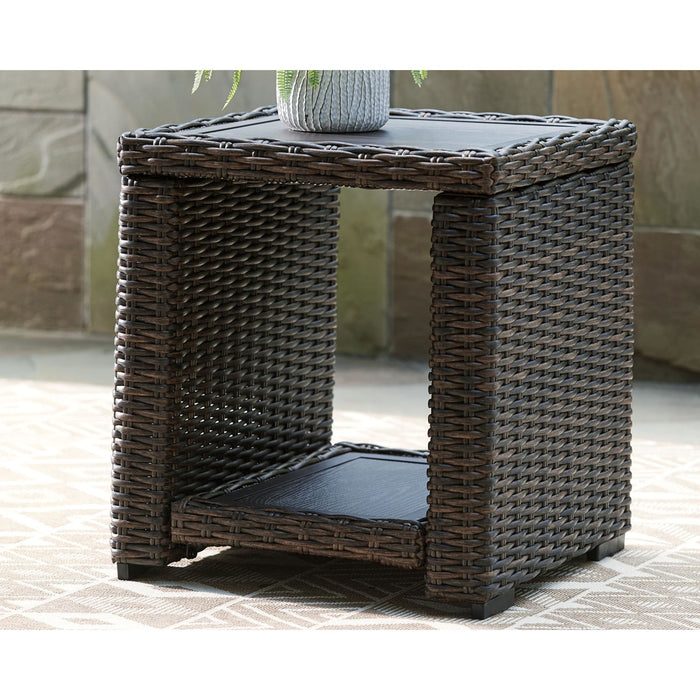 Grasson Lane Outdoor Square End Table