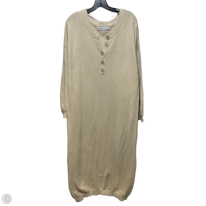 Hailee Sweater Midi Dress By Free People Beach In Tan, Size: L
