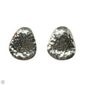Hammered Disc Earrings Stud