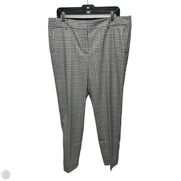 Hampshire Ankle Pants Dress By Talbots In Plaid Pattern, Size: 14