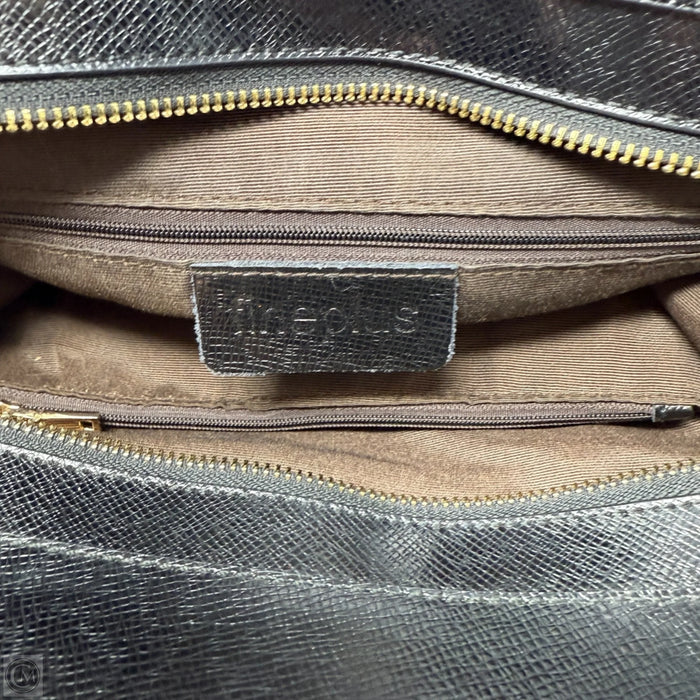 Handbag Leather By Fineplus, Size: Medium