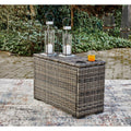 Outdoor Harbor Court Console with Drink Holders