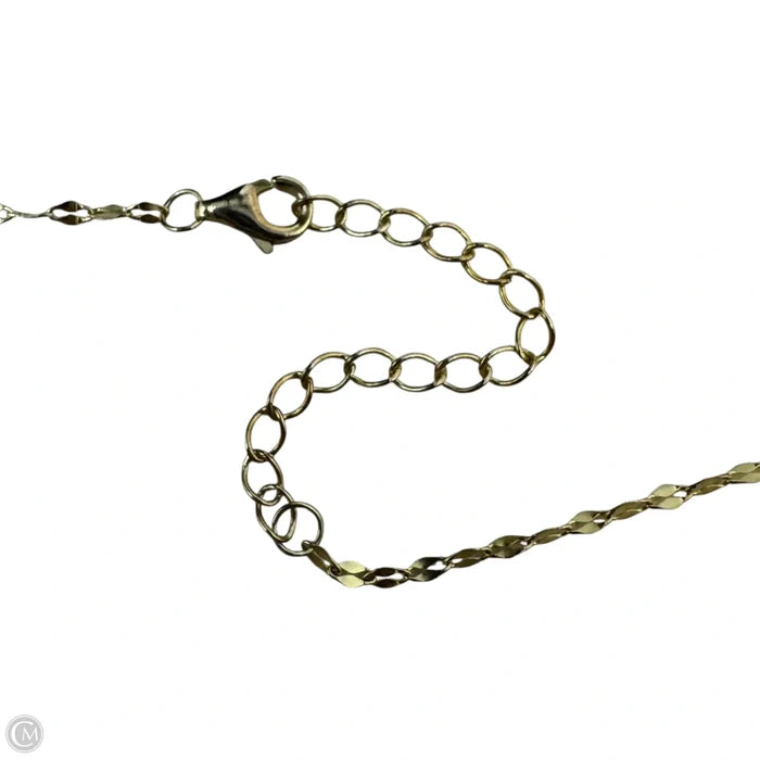 Heart On Gold Over Sterling Silver Necklace