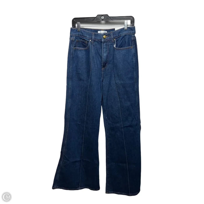High Rise Jeans Super Flared By Loft In Blue Denim, Size: 6/28