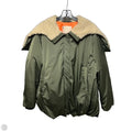 Hooded Bubble Jacket By Pilcro In Green, Size: S