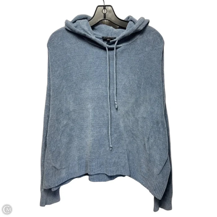 Hooded Sweater By Eileen Fisher In Blue, Size: L