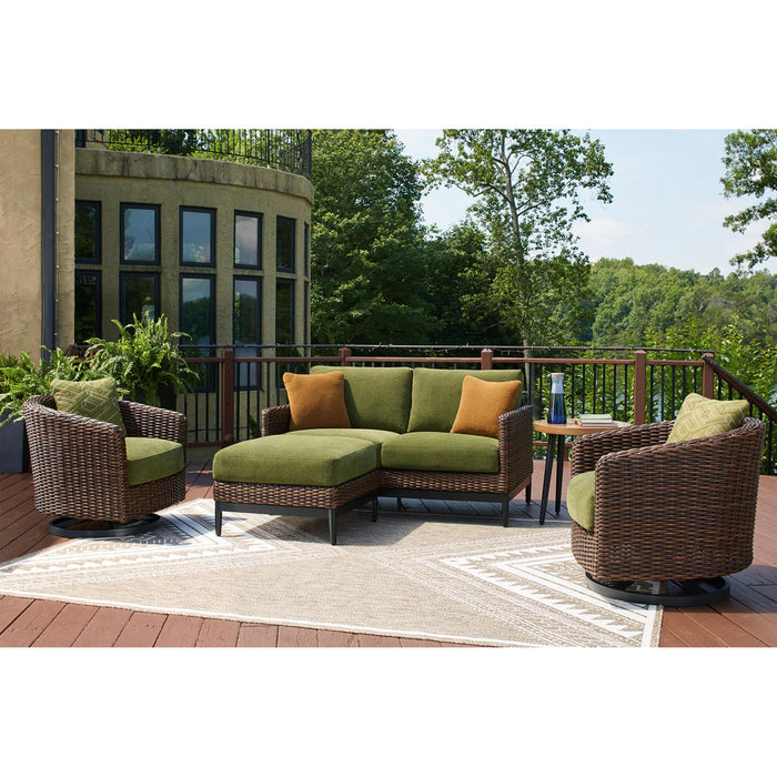 Horizon Hall Outdoor Ottoman with Cushion