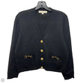 Horsebit Sweater Cardigan By Loft In Black, Size: Sp