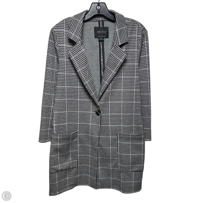 Houndstooth Coat By Sanctuary In Checkered Pattern, Size: Xs