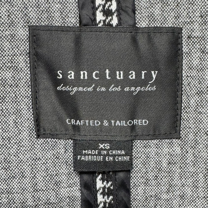 Houndstooth Coat By Sanctuary In Checkered Pattern, Size: Xs