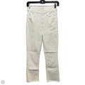 Hustler Ankle Fray Jeans Designer By Mother In White, Size: 0/25