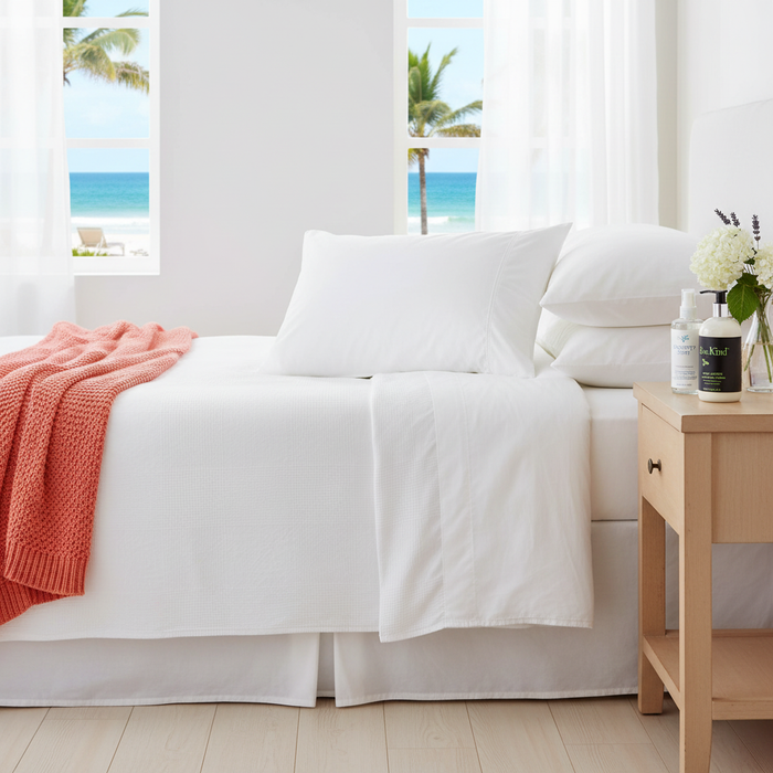 1. AIRBNB - coastal rental, 5-star reviews, IHG Firm, IHG Loves to be washed, Resort pillows, best firm pillow, vacation pillows, bee kind body lotion, sleep spray, ocean get away, beach views,