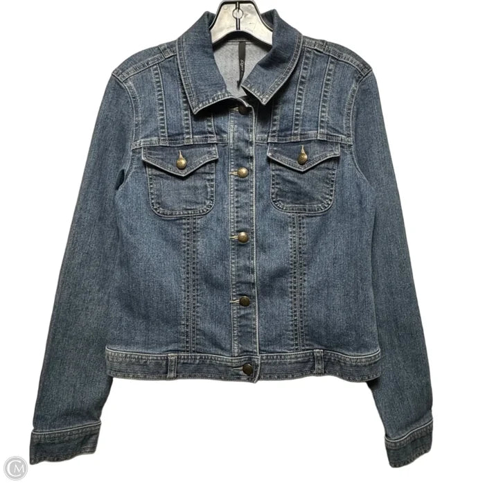 Jacket Denim By Skyes The Limit In Blue Denim, Size: S
