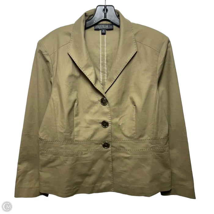 Jacket Designer By Lafayette 148 In Green, Size: 16p