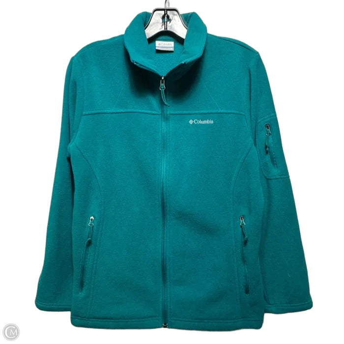 Jacket Fleece By Columbia In Teal, Size: M