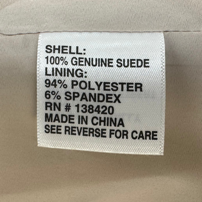 Jacket Leather By Etcetra In Cream, Size: 6