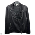 Jacket Moto By Chicos In Black, Size: 10