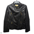 Jacket Moto Leather By Michael By Michael Kors In Black, Size: S