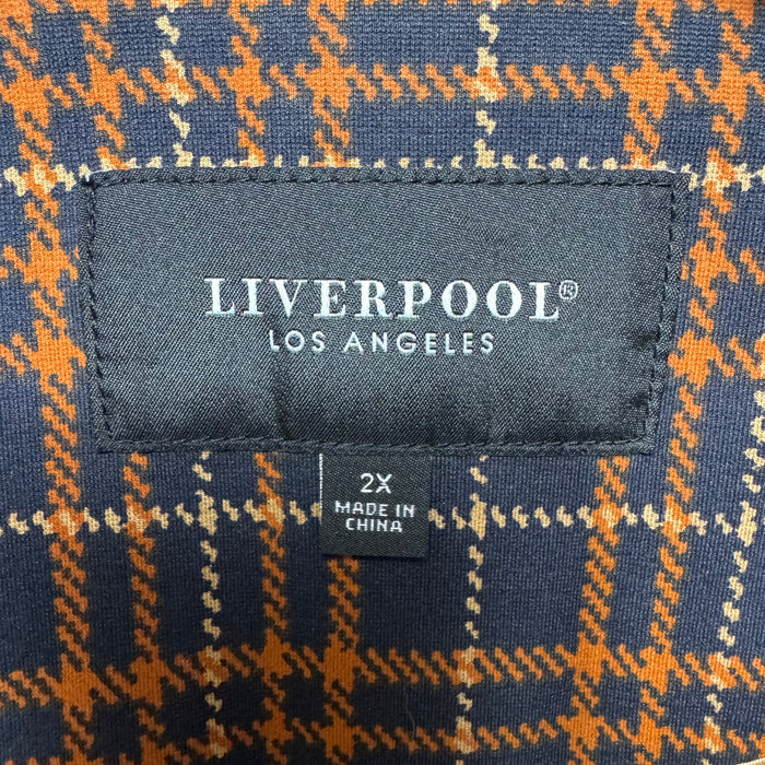 Jacket Other By Liverpool In Plaid Pattern, Size: 2X