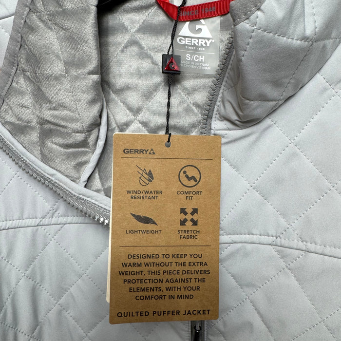 Jacket Puffer & Quilted By Gerry In Grey, Size: S