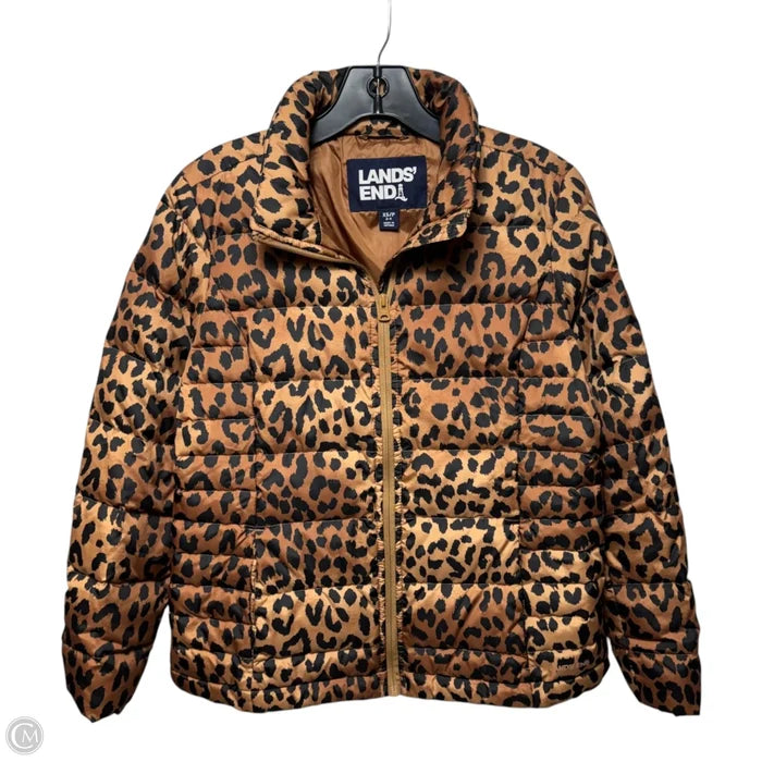 Jacket Puffer & Quilted By Lands End In Animal Print, Size: Xs