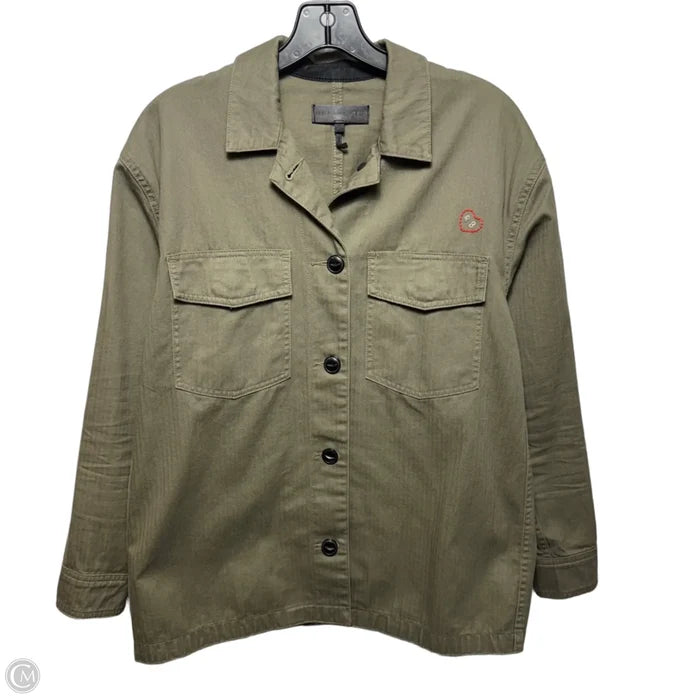 Jacket Shirt By Rag & Bones Jeans In Green, Size: S