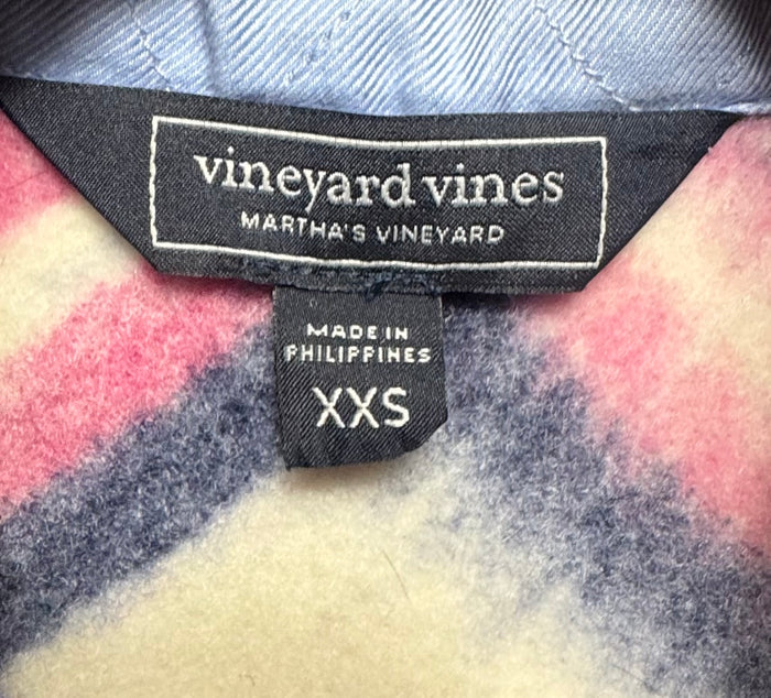 Jacket Shirt By Vineyard Vines In Plaid Pattern, Size: Xxs