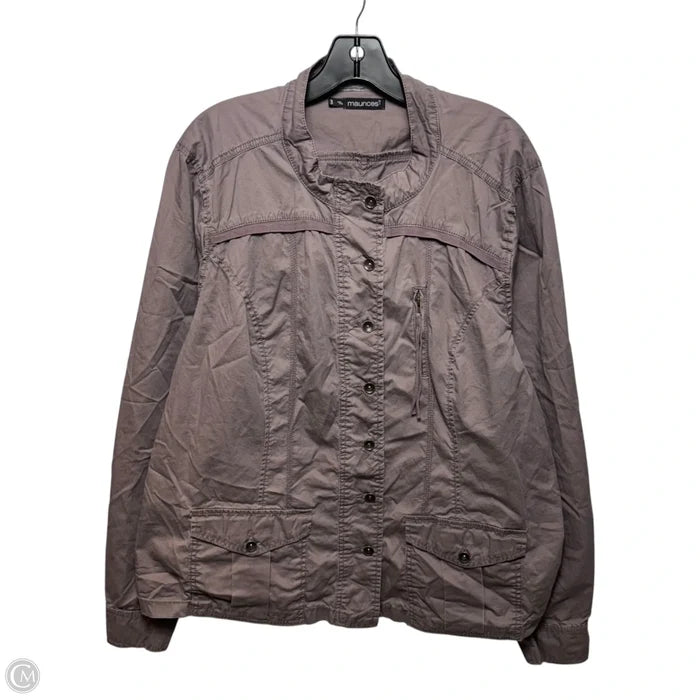 Jacket Utility By Maurices In Mauve, Size: 3x