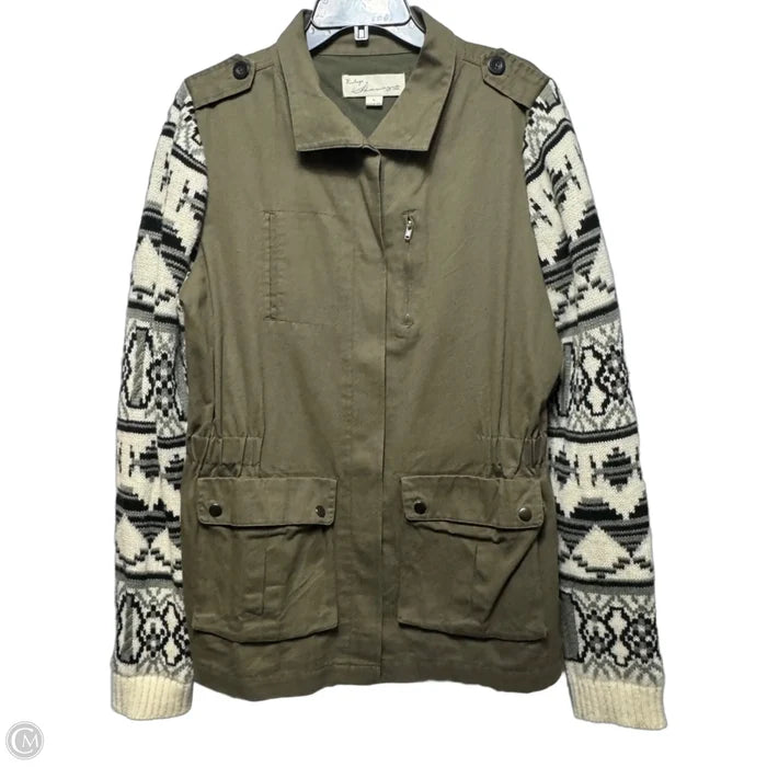 Jacket Utility By Vintage Havana In Green, Size: L